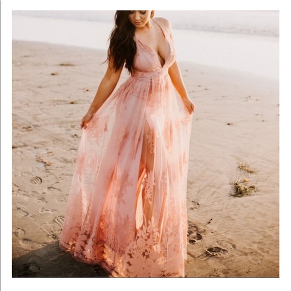 Mauve Floral Maxi - Picture 6 of 12